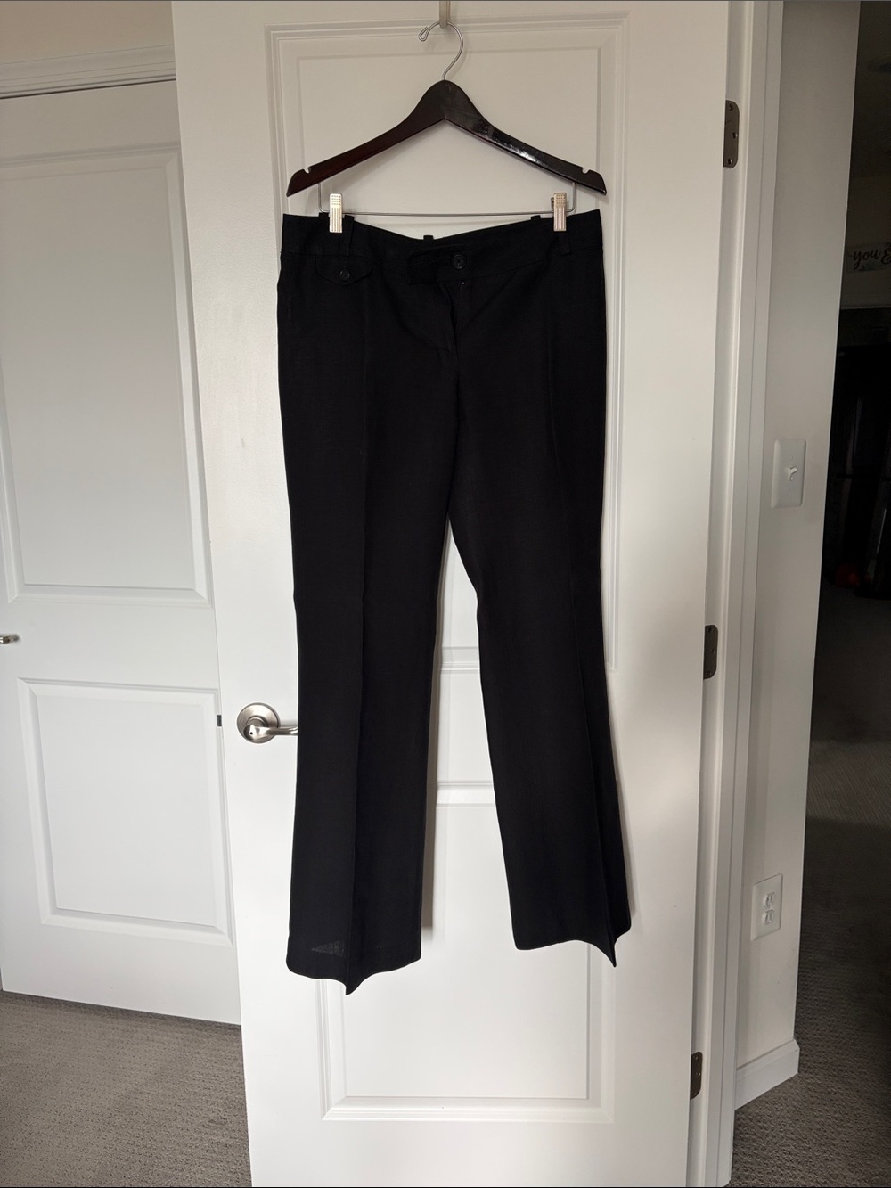 LOFT Black Boot Cut Dress Pants